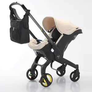 (No Base)Baby Stroller with Free Bag ,Newborn Stroller,Foldable Stroller Legs,Equipped with Chest Clip,One-Click Contraction Function,Alloy Metal Material,4-wheel Travel Toddler Stroller