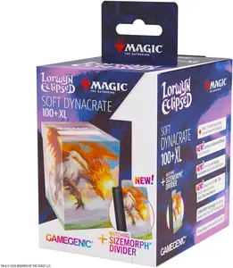 Gamegenic Magic: The Gathering Lorwyn Eclipsed SOFT DYNACRATE 100+ XL - Eirdu, Carrier of Dawn/Isilu, Carrier of Twilight Design, Flexible Sizemorph Divider for 80–100+ Double-Sleeved Cards, Self-Lock