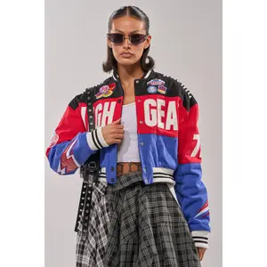 HIGH GEAR EMBROIDERED BOMBER