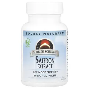 Source Naturals Serene Science®, Saffron Extract, 15 mg, 30 Tablets