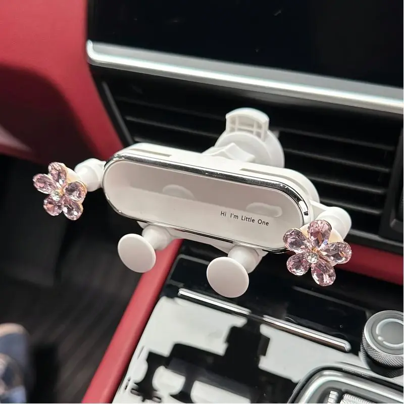 Cute Flower Design Car Air Vent Phone Holder, Cell Phone Holder for Car, Universal Car Cellphone Mount and Interior Accessory for Navigation