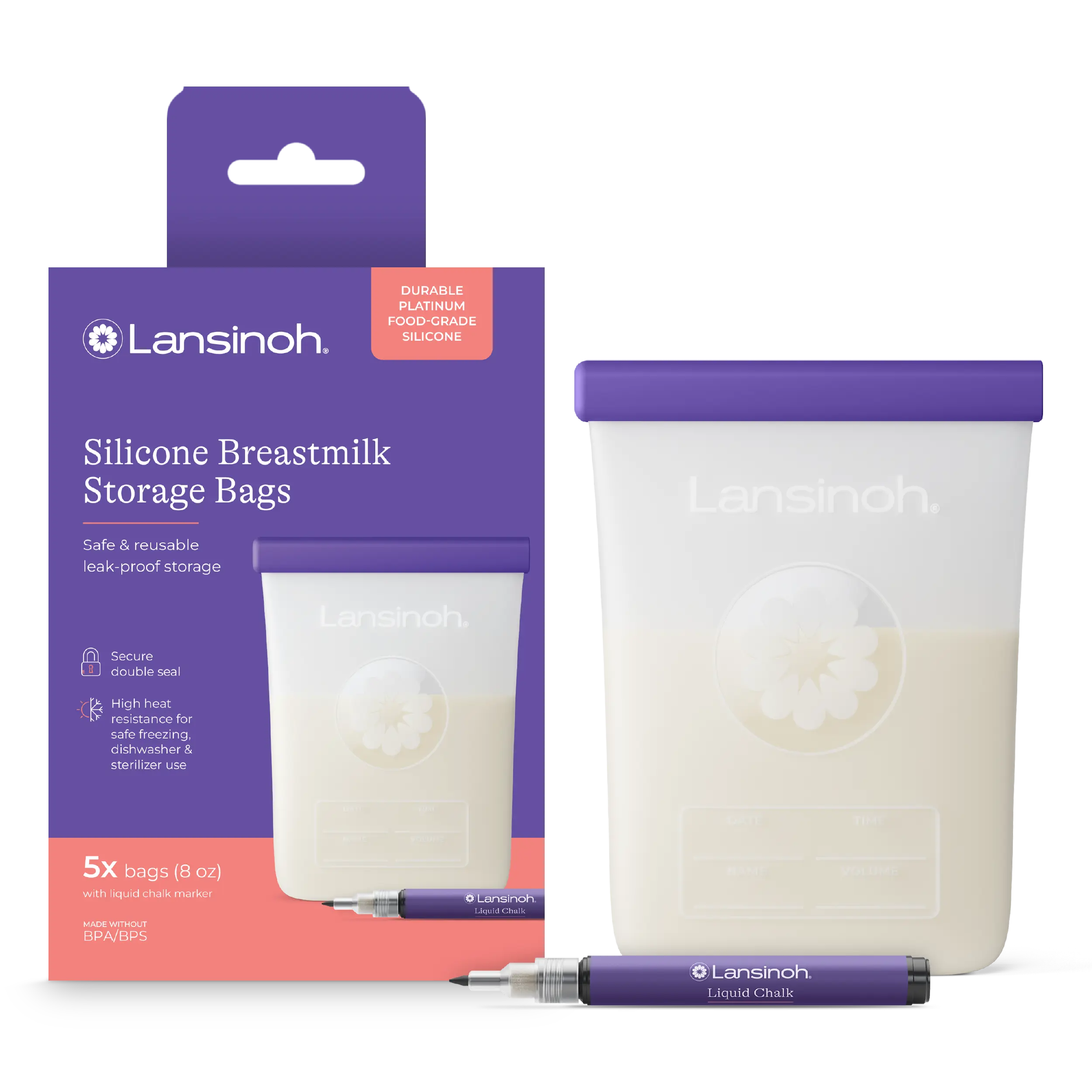 Silicone Breastmilk Storage Bags