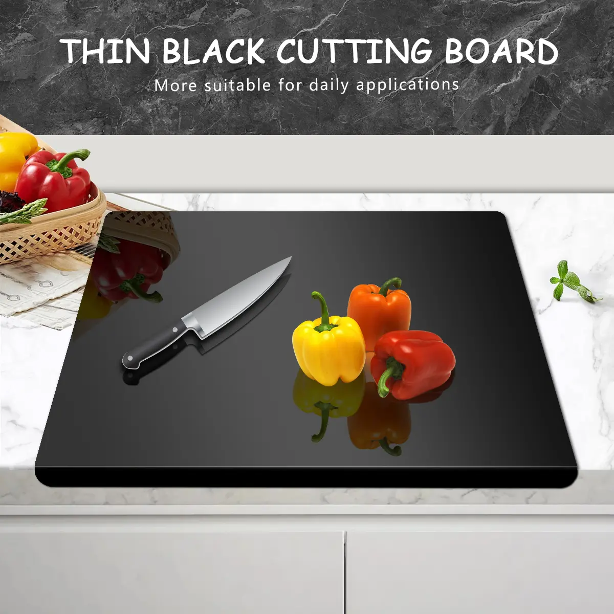 Acrylic Cutting Board, 1 Count Non-slip Durable Kitchen Chopping Board, Kitchen Accessories, Household Kitchen Products, Kitchen Gifts