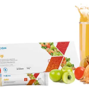 OFF/NOESTRESS FuXion Drink Juice Fruit Juice for Energy and Energy Boost Beverage 28 Sobre 140g