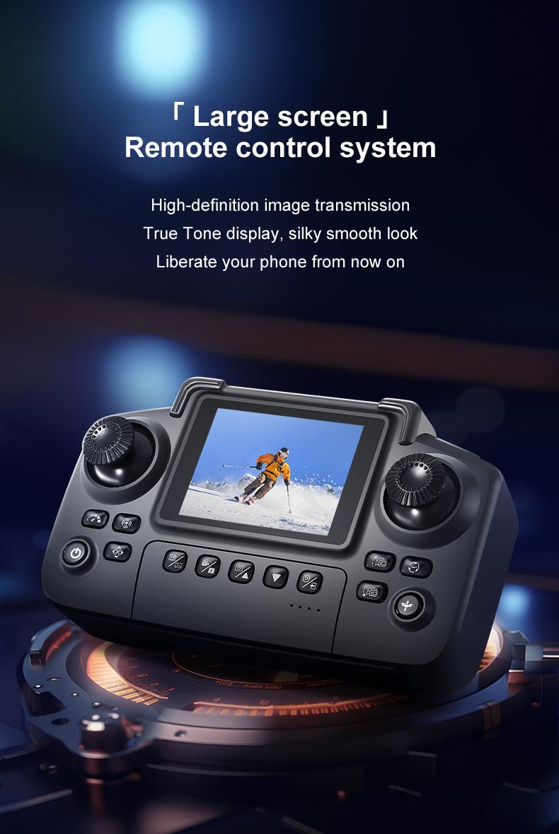 CJC K812 MAX Drone with GPS Intelligent Return-to-Home Function Brushless Motors Dual Cameras Obstacle Avoidance Dual Batteries Remote Control with Screen Wi-Fi/5G Transmission for Adults and Beginners stable hover