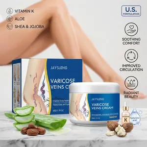 JAYSUING Varicose Veins Cream 50g - Buy 1 Get 1 Free - Gentle Beeswax & Orange Extract - Soothing Comfort for Sensitive Skin - Hydrating & Moisturizing - Improves Circulation & Elasticity