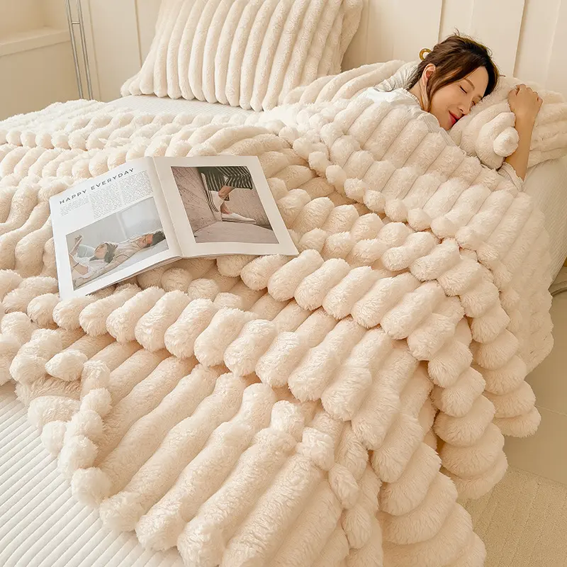 Soft blanket, multi-color, double-sided design, suitable for all seasons, for home use, office use, travel, camping, and as a great gift for various occasions.