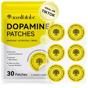Acentiallabs Dopamine Patches - 30 Day Supply | Natural Focus, Mood & Motivation Booster | Transdermal Brain Fog Relief & Emotional Balance | Vegan & Paraben-Free