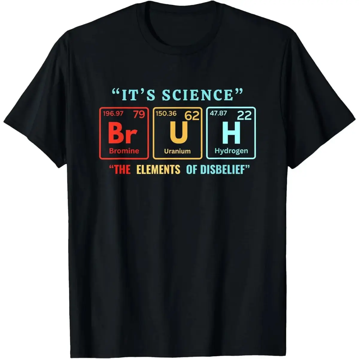 It's Science Bruh Periodic Table Of Elements Meme Nerdy Bro TShirtCotton Menswear Graphic Crew Neck Top Womenswear Streetwear Crewneck TshirtCotton Menswear Graphic Crew Neck Top  Cotton Menswear Graphic Crew Neck Top Womenswear Streetwear Crewneck Tshirt