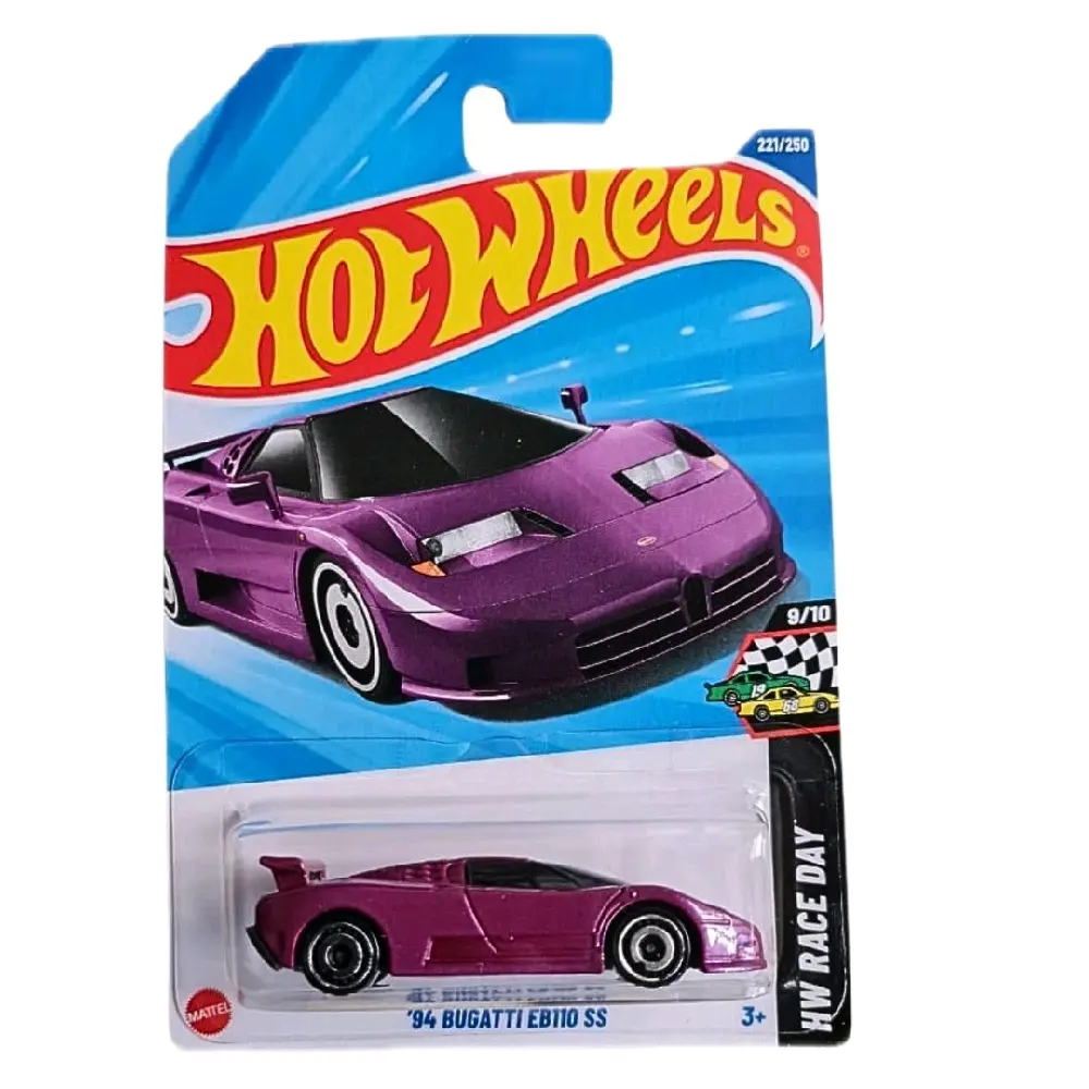 Hot Wheels 2025 - '94 Bugatti EB110 SS Purple Durable Diecast Vehicle, Luxury Car Diecast Toys for Model Car Collectors