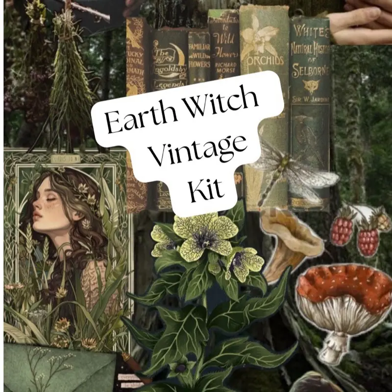 Earth Witchcraft Kit, Earth Witchcraft Tools, Green Witch Bundle, Beginner Spellwork Kit, Earth Witch Kit, Earth Goddess Devotee