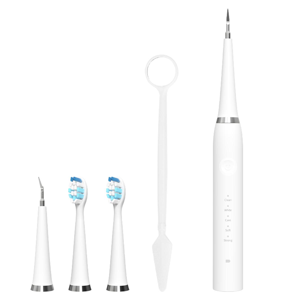 MY HEART FLY Rechargable Oral Plaque/Tartar Remover for Teeth, Dental Calculus Remover, Teeth Cleaning Kit with 5 Adjustable Modes, IPX7 Waterproof, Oral Care Tool for Adults, Pets (Cats/Dogs)