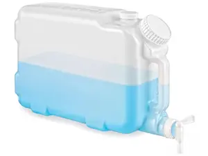 HOANK Carboy Dispenser with Spigot and Lid– Water Container Heavy-Duty HDPE Carboy for Multi Purpose Uses & Liquid Storage – Mixing Container – Made in USA