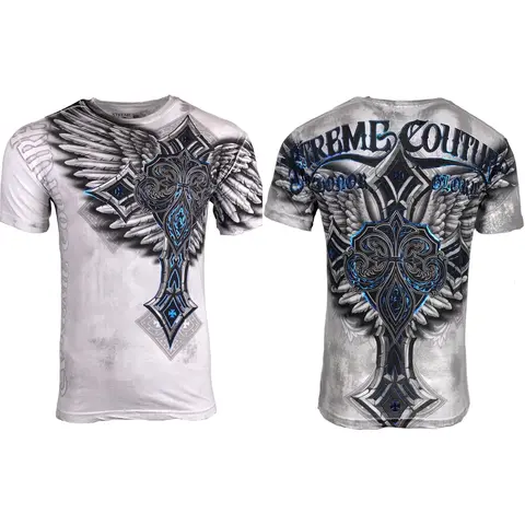 XTREME COUTURE Men's Short Sleeve LAST BLOW Crewneck T-Shirt