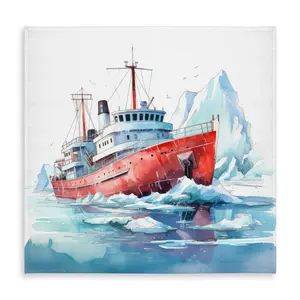 Conscious Sales C1TC5858534UU8 58 x 58 in. Breaking the Ice Red Indoor & Outdoor Tablecloth