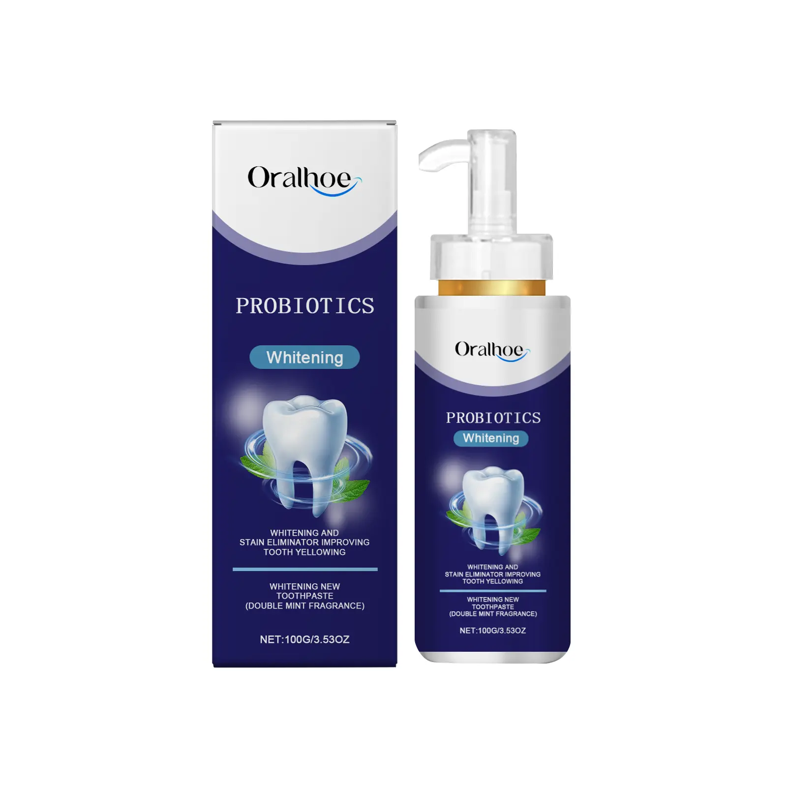 Oralhoe Daily Oral Care Toothpaste, Gentle Formula For Mouth Cleaning, Fresh Breath, Everyday Teeth Care
