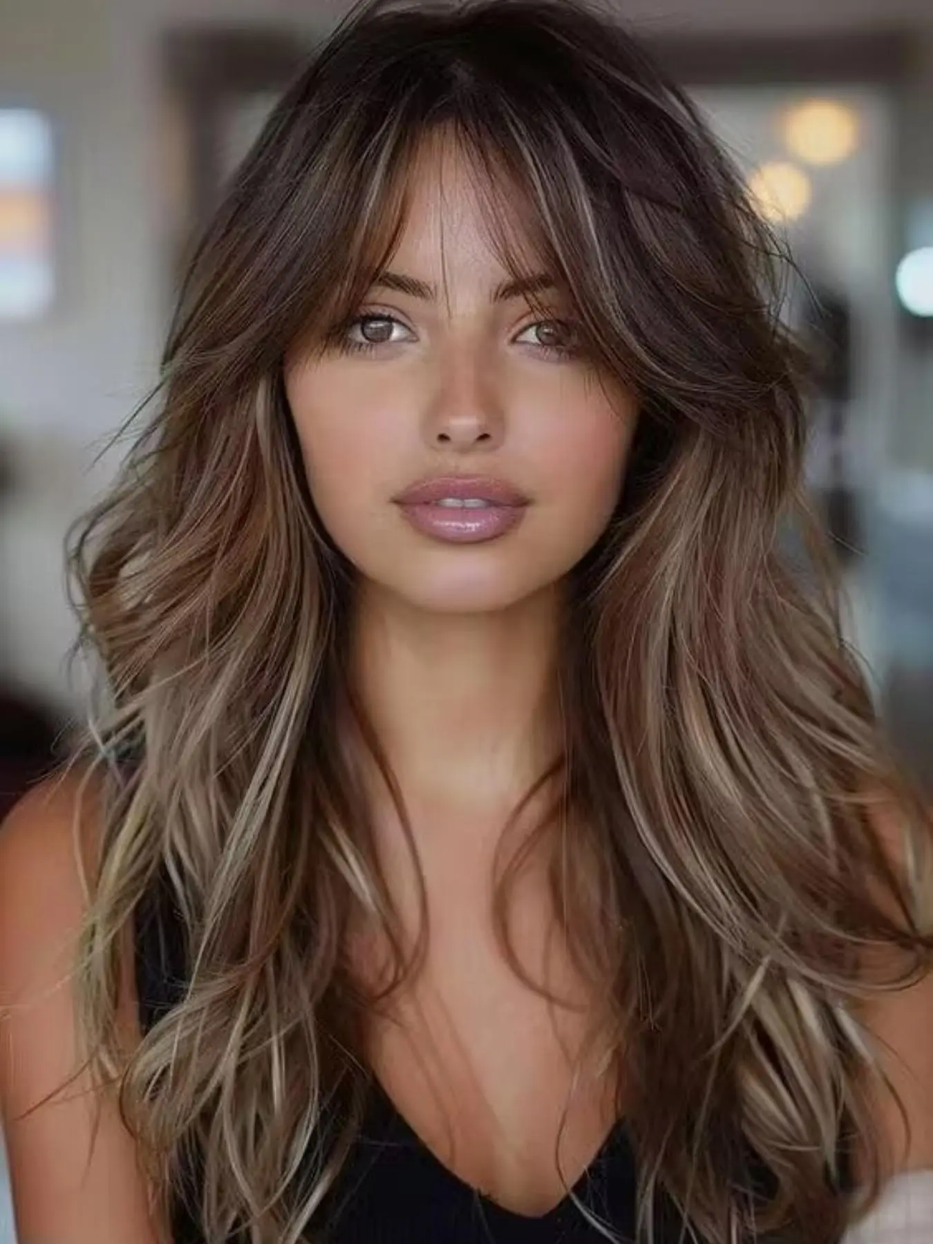 24 Inch Long Layered Cut Wigs for Women, Gorgeous Fluffy Wigs, Synthetic Curly Wigs, Synthetic Full Machine Wigs for Party, Daily Use, Synthetic Fiber Wig, Fashion Fluffy Wigs, Curly Hair Wigs, Synthetic Material Wigs