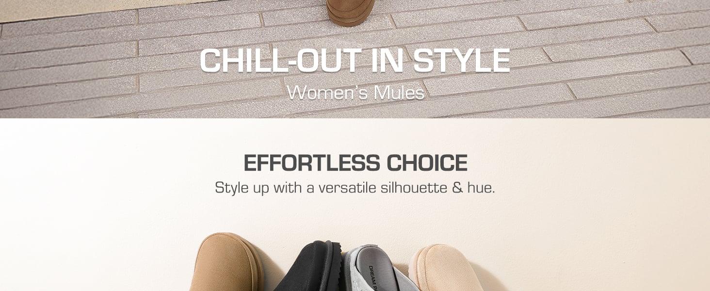 Dream Pairs Round-Toe Platform Mule Clogs – Indoor/Outdoor Memory-Foam, Lightweight Fall-Winter Walkers