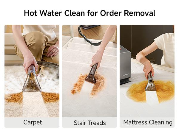 UWANT Portable Carpet Cleaner Machine, Spot & Upholstery Cleaner for Home, Sofa, Couch & Car Interior, Deep Stain Removal Water Extraction Systemr