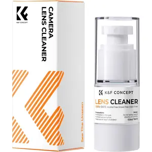 K&F CONCEPT Lightweight Compact Electronic Lens Cleaner Care Kit - Spray, Microfiber Cloth, Non-Flammable Solution for Coated Lenses, Cameras, Glasses