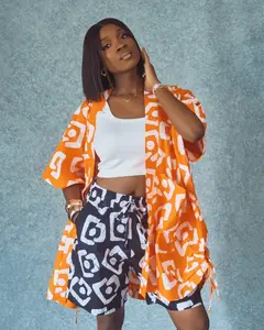 Orange kimono and knicker