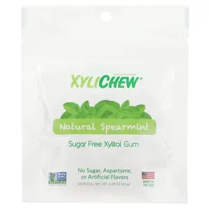 XyliDENT Xylichew, Natural Spearmint, 50 Pieces, 2.29 oz (65 g)