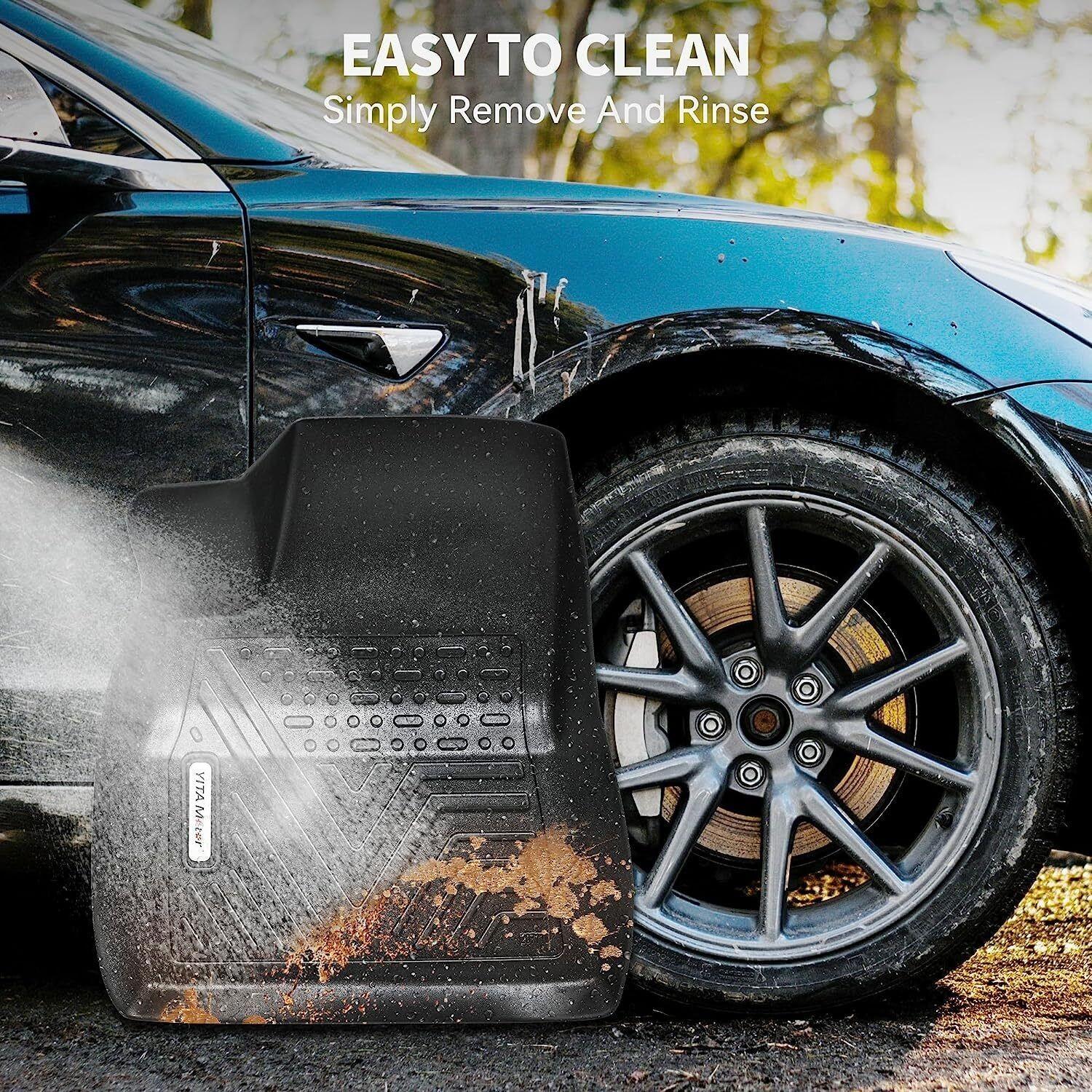 YITAMOTOR Floor Mats Compatible with Highlander, Custom Fit Floor Liners for 2014-2019 Toyota Highlander, 1st & 2nd Row