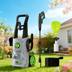 Pressure Washer, 4200PSI Max 2.6GPM Power Washer with 4 Nozzels Electric Pressure Washer for Patio Pool Cleaning Car Washers Fence 23FT Cord and 23FT Hose