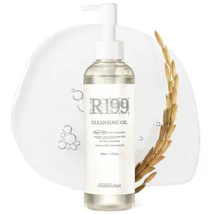 R199 Rice Cleansing Oil – Oil Cleanser for Face & Pore Care, Blackhead & Sebum Remover, Daily Makeup Remover, Double Cleansing, Sensitive Skin, Korean Skin Care, 6.76 fl oz