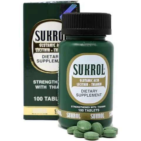 Sukrol-Vitamin, Improve Healthy Brain Function, 100 Tablets, Bottle