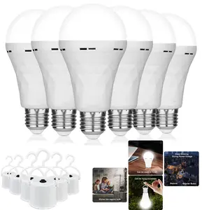A19 Rechargeable Light Bulbs 15W Emergency Light Bulb For Power Outages, Led Bulb 60 Watt Equiv., Self-Charging Light Bulb,Backup Light Bulbs for Daily, Emergency Use (6000K Daylight)