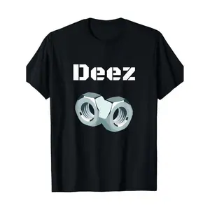 Ootd T-Shirt 100% Cotton Deez Nuts Graphic Tee Men's Casual Crew Neck Short Sleeve Black Streetwear Geometric Design Top Womenswear Summer Fit Style Tshirt Crewneck - Piece, Love - Shortsleeve