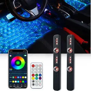 Wireless Car LED Strobe Lights with App Control RGB USB Charge IP65 Waterproof Anti-Collision for Car Motorcycle Drone & RC Aircraft Bike