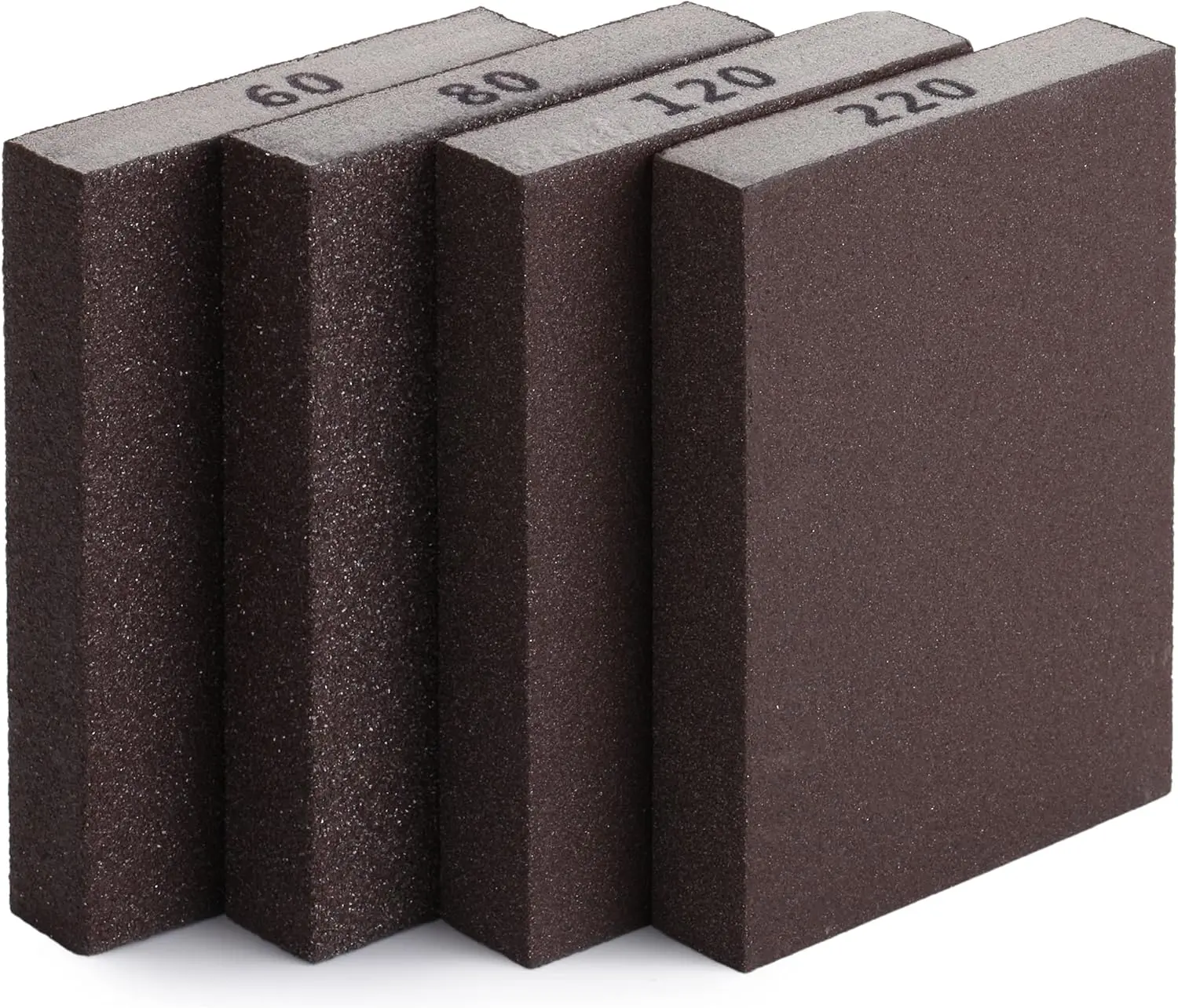 Reusable Emery Sponge Sheet Assortment, 5-Pack/10-Pack with 60/80/120/150/180 Grits for Jobs, Abrasive Sandpaper Sponge for Drywall, Wood, Metal Cleaning, 60/80/120/150/180Grits, 10Pack For Jobs