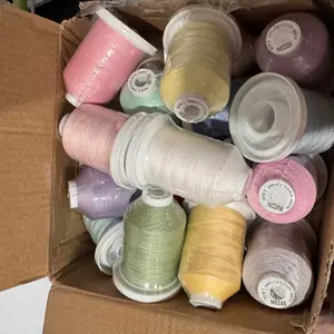 Newbrothread 100% Gassed Mercerized Pure Cotton Threads - 50S/3 3-Ply Twisted Bonded, 17 Options, 600M(660Y) Spools - Pucker-Free Wash, Less Lint, Matt Luster Look Cotton Thread for Sewing Machine, Quilting & Sew, sohochic