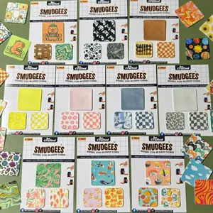 SMUDGEES MULTIPACK— Resuable and Washable Stick-on Microfiber Screen Cleaner