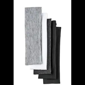 Soft Stretchable Headbands for Men & Women – Running & Workout Hair Accessories, Assorted Colors (5-Pack)