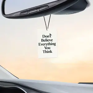 10 Pack Unique Car Air Freshener, Funny & Inspirational Hanging Freshener for Car Interior, Black Ice Inspired Scent, Double-Sided Design, Long Lasting, 10 Pack Individually Sealed, Cool Gift Idea