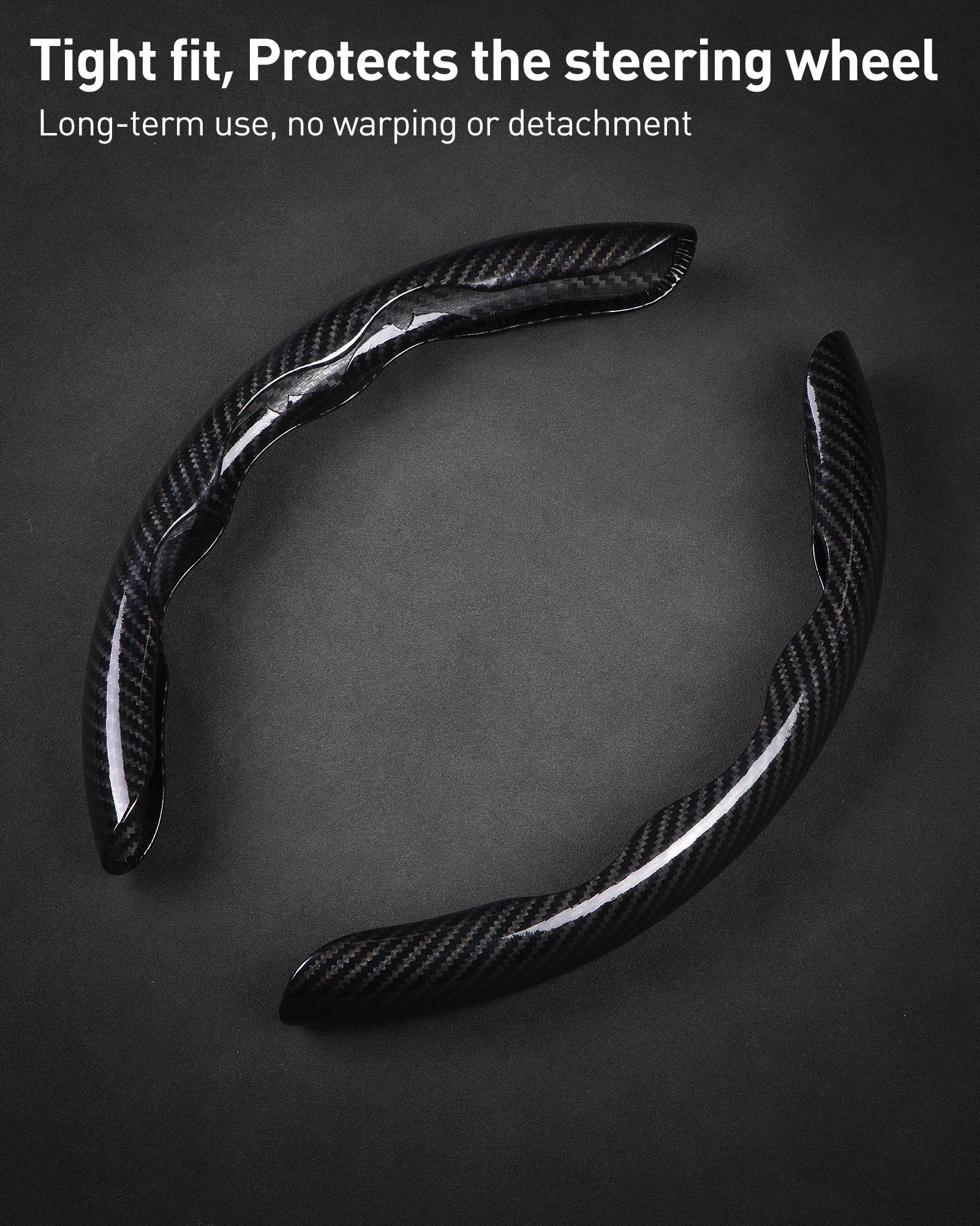 Car Steering Wheel Cover, Non slip Design Steering Wheel Protector, Universal Car Steering Wheel Cover for 15 Inch, Decor Gadgets, Car Accessories, Men Gifts, Car Essentials, Vehicle, for Racing anti slip sport all season use