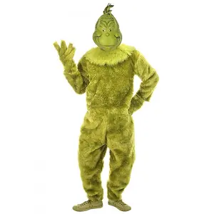 The Grinch Deluxe Men's Jumpsuit w/ Latex Mask