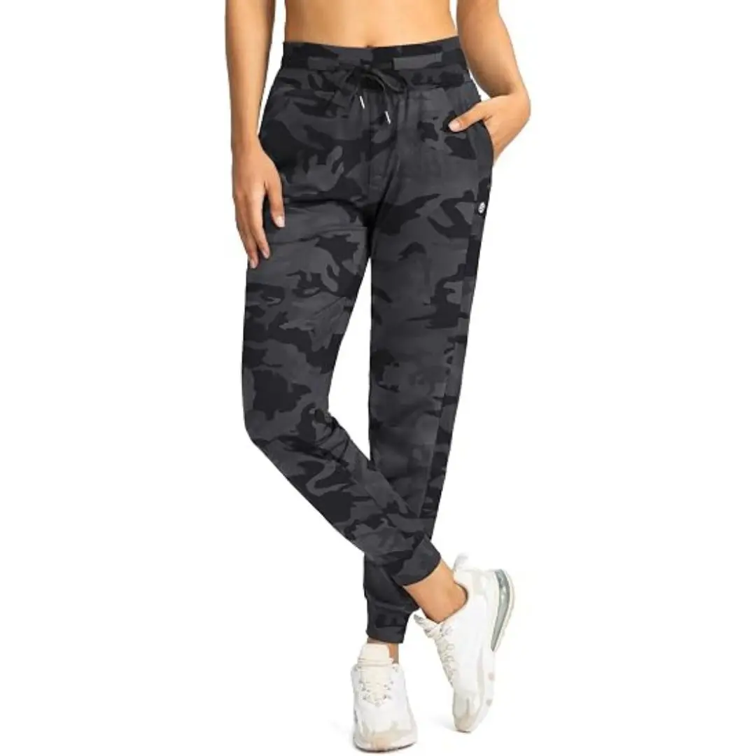 G Gradual Women's High Waisted Jogger with Zipper Pockets Stretch Tapered Sweatpants with 4 Pockets Lightweight Pants for Workout, Athletic, Running, Casual, Walking