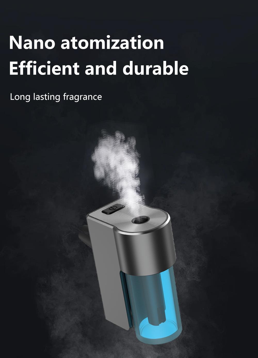 Gofushion Car Air Fresheners M82 Diffuser 3/6/8 Pack 10ml Natural French Perfume Long Lasting 60 Days Portable Waterless Aromatherapy Diffuser with Three Adjustable Modes