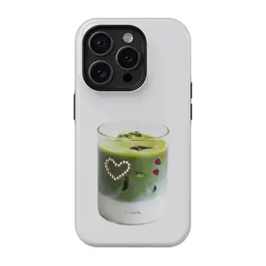 Fragola ALMOND MILK iPhone Case - Matcha Latte Phone Case, Cute Green Aesthetic Milk Tea Design, Minimalist iPhone Case iPhone 11 12 13 14 15 16 17 Pro Max | Minimalist & Durable Protection