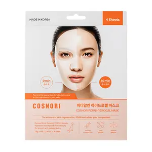 [COSNORI] PDRN Hydrogel Mask [4 Pack] - Calming & Hydrating, Supports Skin Texture, Moisturizing, Skin Comfort, Korean Facial Mask for Sensitive Skin