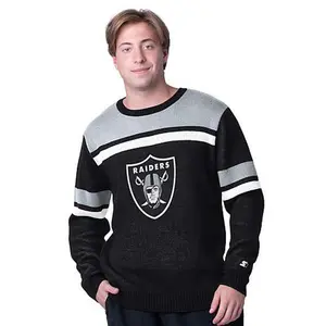 Football Fan Shop Officially Licensed NFL Starter by Carl Banks L/S Sweater - Raiders