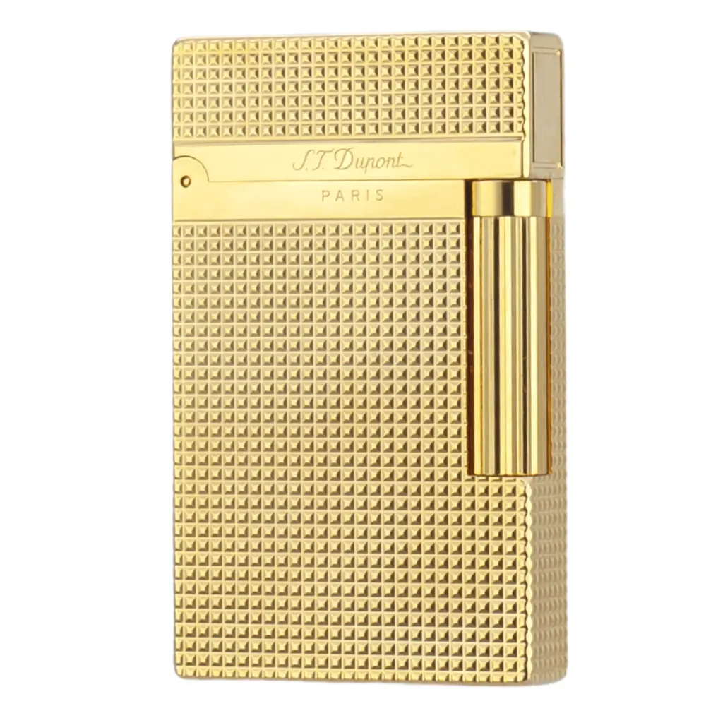 DPT Gold Diamond-Engraved Metal Luxury Lighter (No Fuel, Ping Sound), Lightweight Home Supplies Accessory, Guys Gifts, Unique Gifts for Man, Adult Collectibles