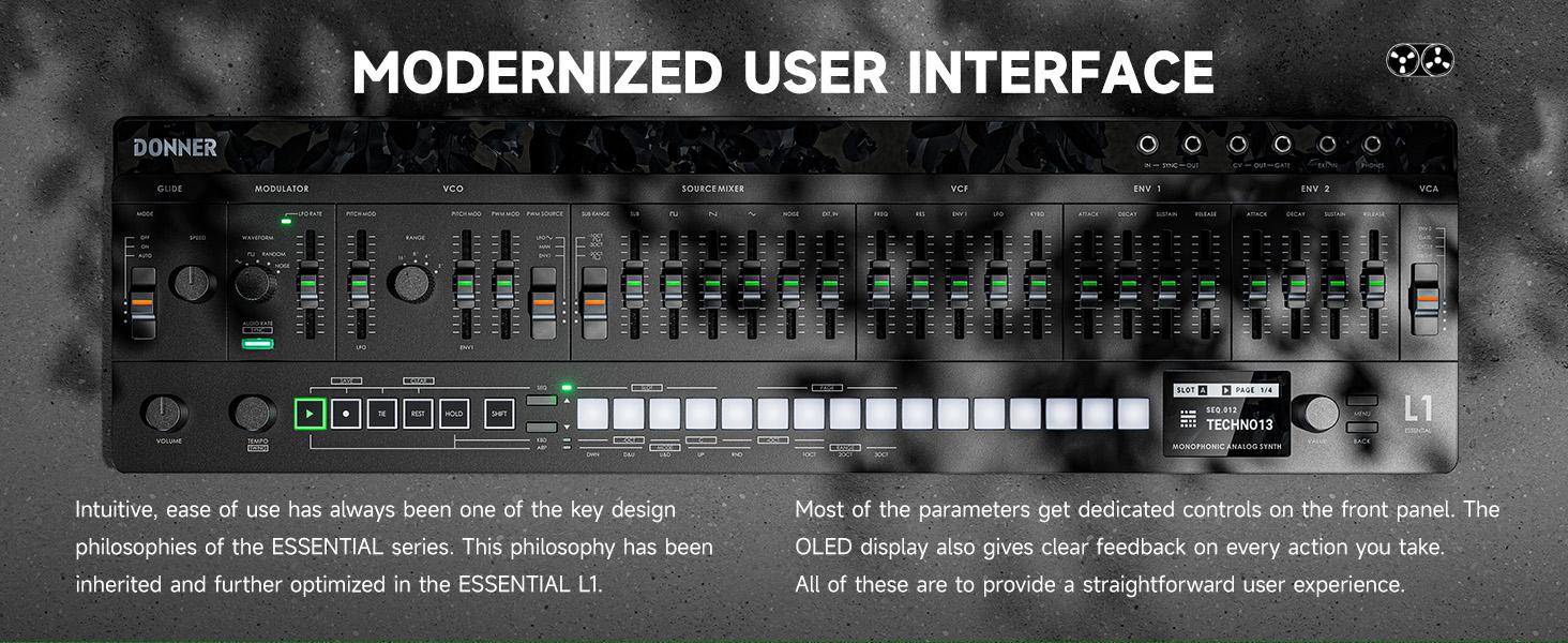 Donner Essential L1 Monophonic Analog Synthesizer