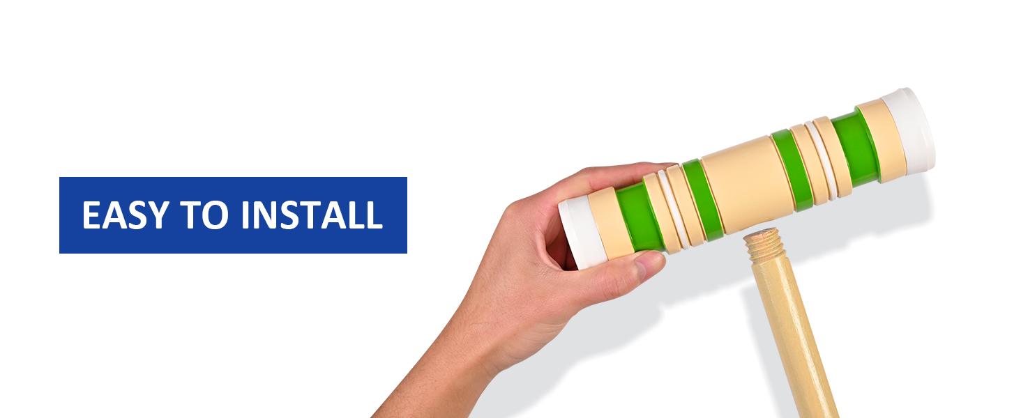 (Summer Turn-Up)Ropoda Six-Player Croquet Set with Wooden Mallets, Colored Balls, 2 Ending Stakes, 9 Steel Wickets & Durable Carrying Bag for Easy Storage, Summer Turn Up & Father's Day Deal