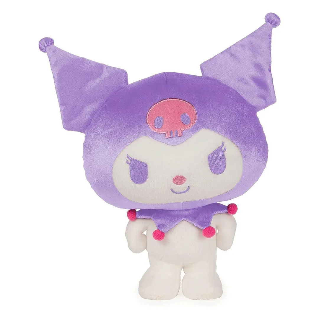 GUND Sanrio Durable Soft Fluffy Stuffed Animal - 9.5" Tall Hello Kitty Kuromi Plush, Punk Aesthetic Unisex Toy, Aesthetic Room Decor for Pretend Play, Toys & Hobbies Stuffed Doll