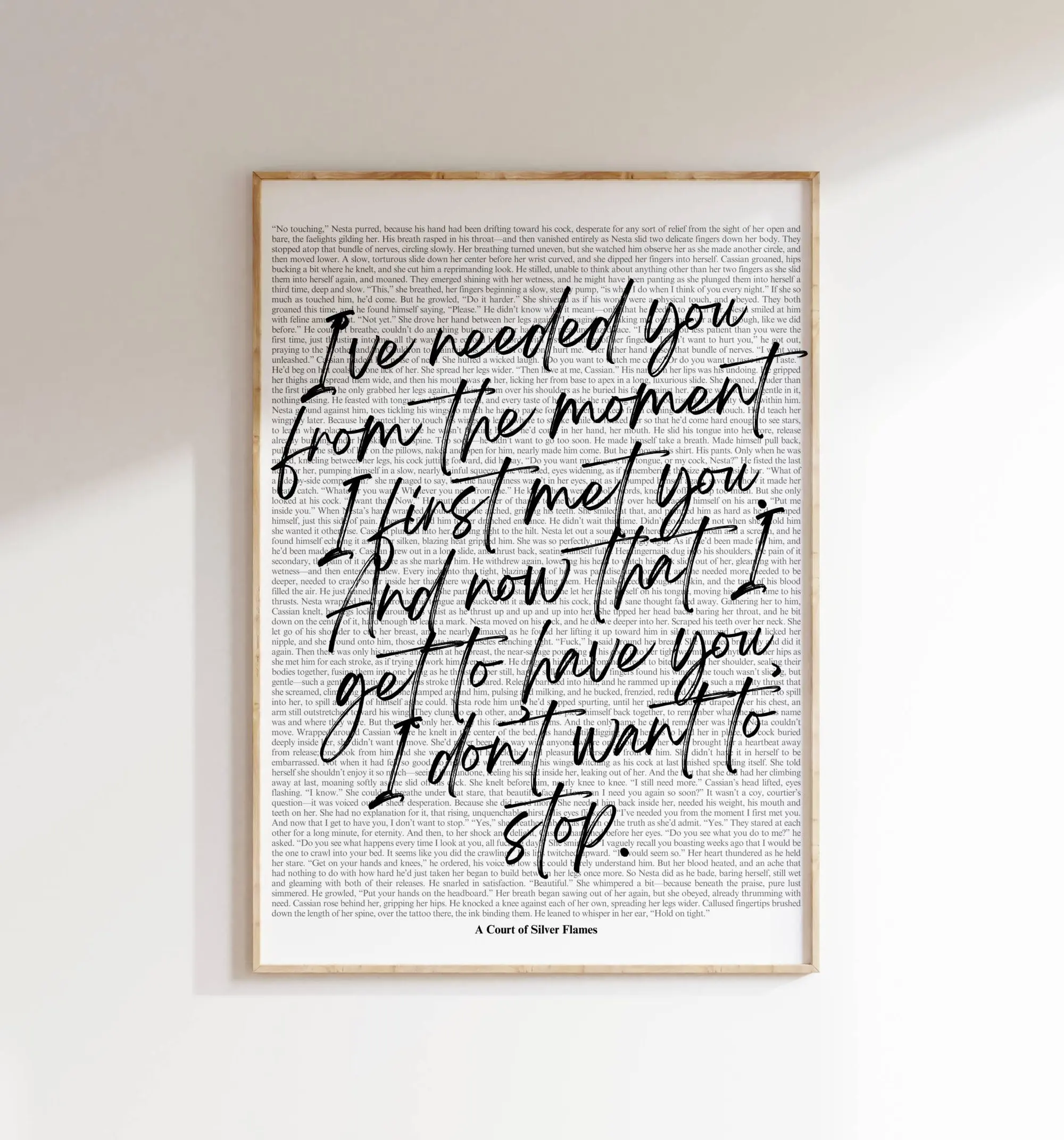 ACOTAR Wall Art Print, ACOSF, Velaris, Book Quotes Prints, Bookish Poster, Book Lover Art Print (Unframed)